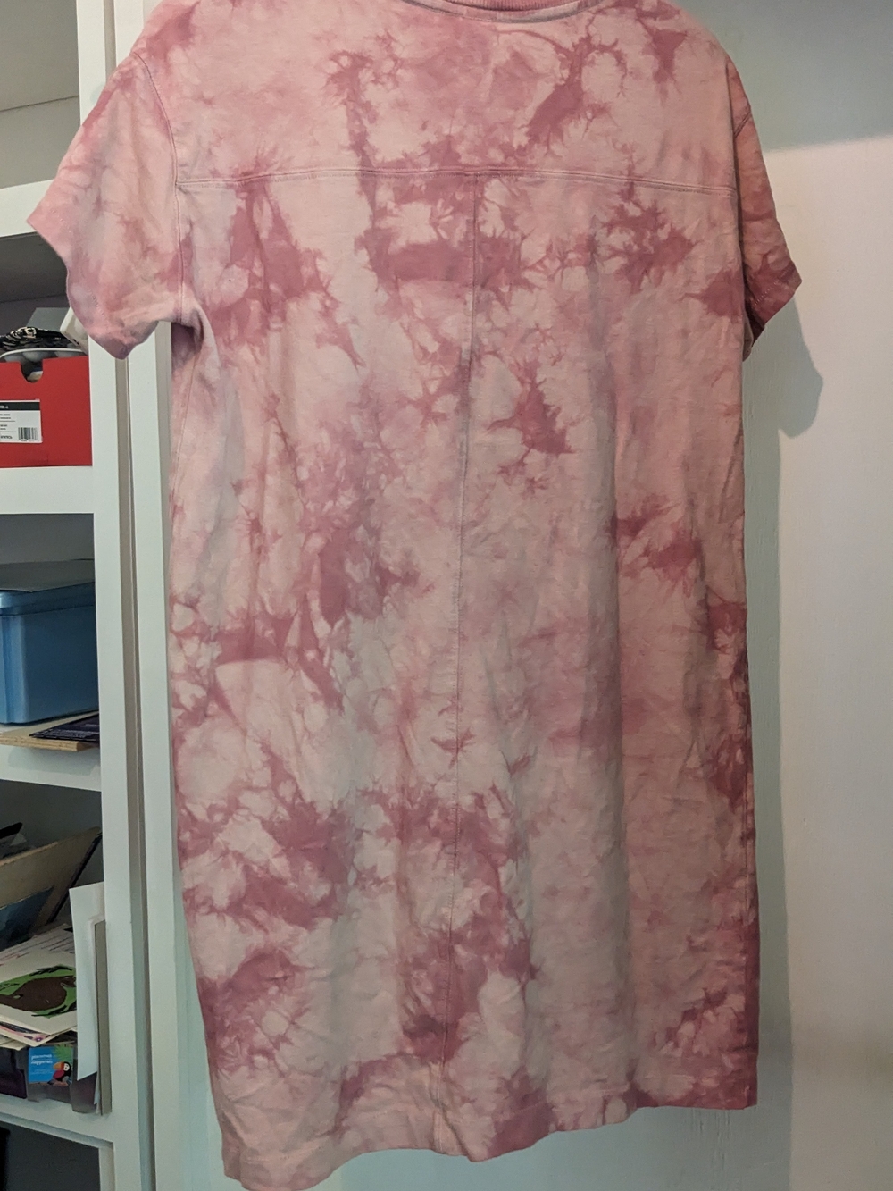 Old Navy Pink Tie-Dye T-Shirt Dress - Picture 5 of 7